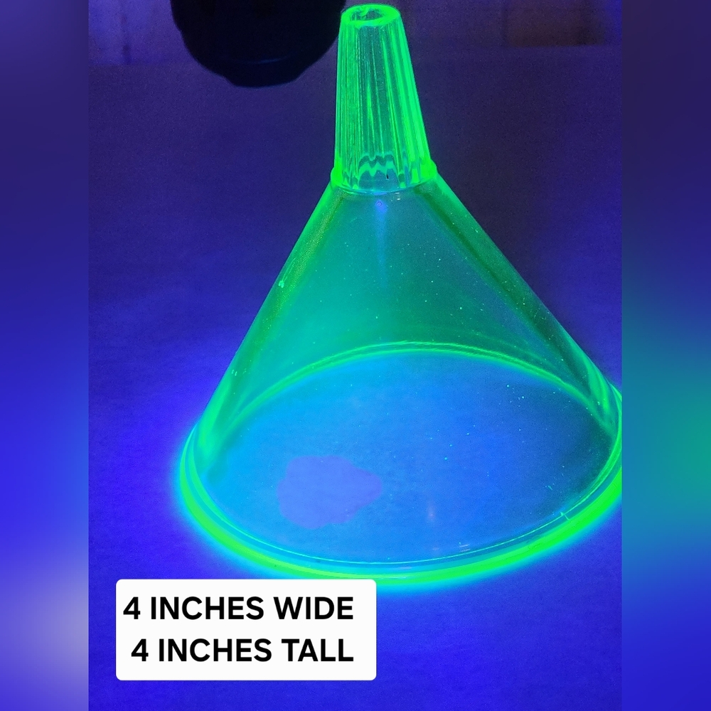 Uranium Bright Neon Green Funnel
